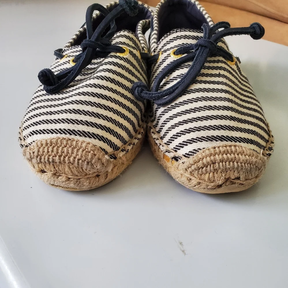 Sperry top-sider striped Katama espadril flats